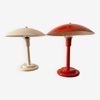 Pair of Aluminor lamps 1970