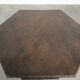 Antique wooden English rotating book table/side table from the 19th century