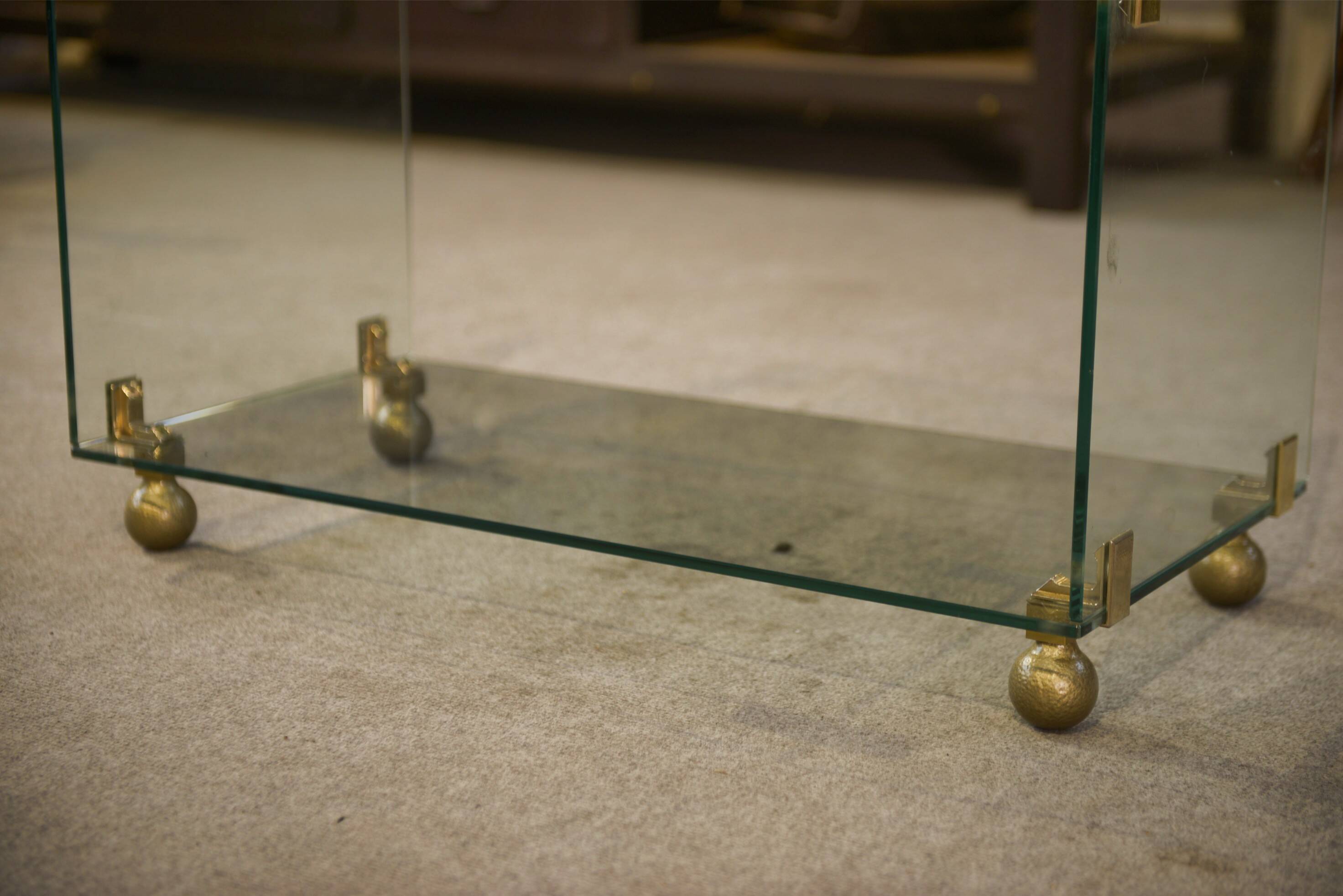 Glass coffee table by Roche Bobois 1960s