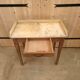 Workshop table - Small counter - Vintage solid wood desk