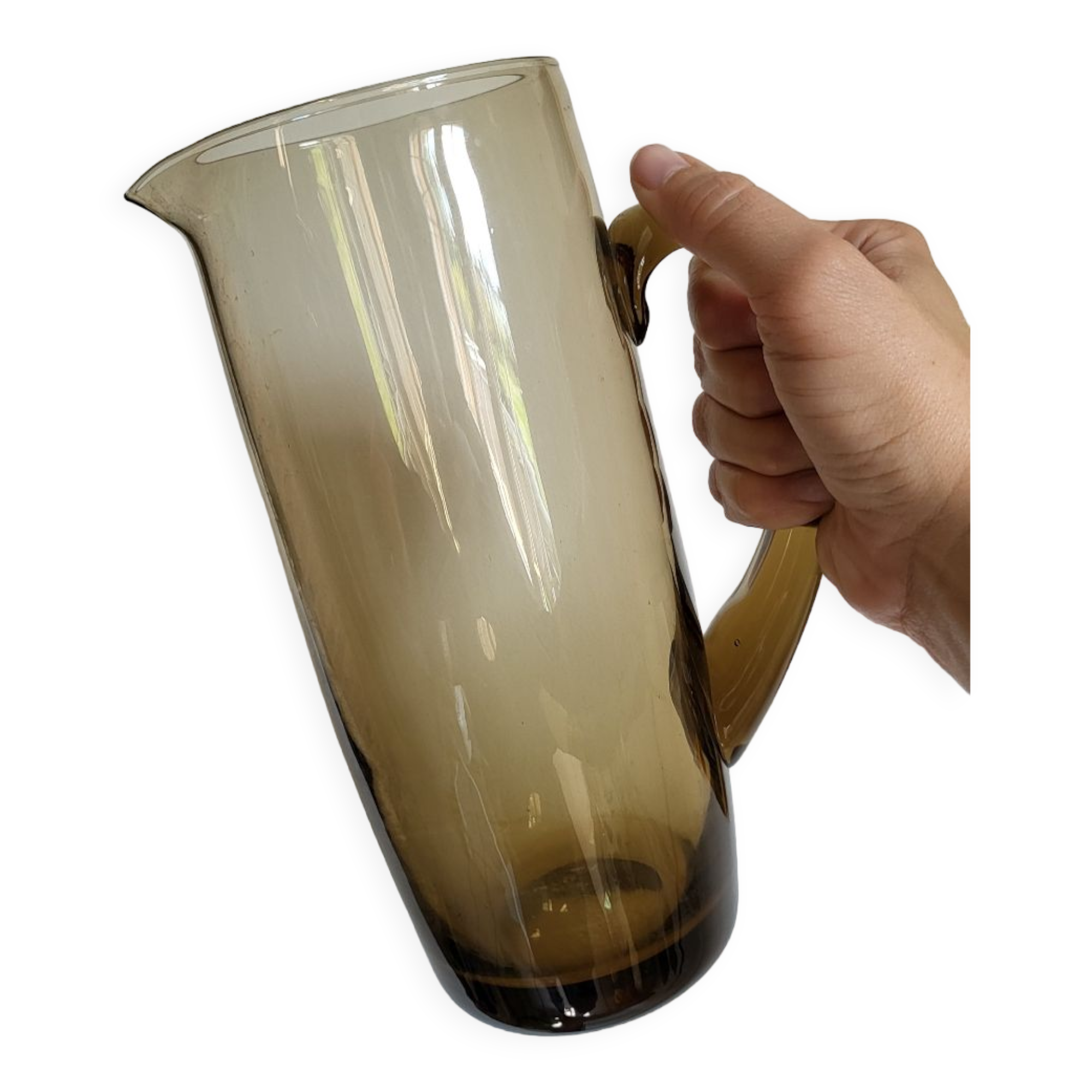 Amber glass jug/jug