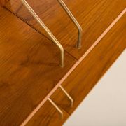 Danish teak 4 bay shelving unit in the style of Poul Cadovius, 1960s