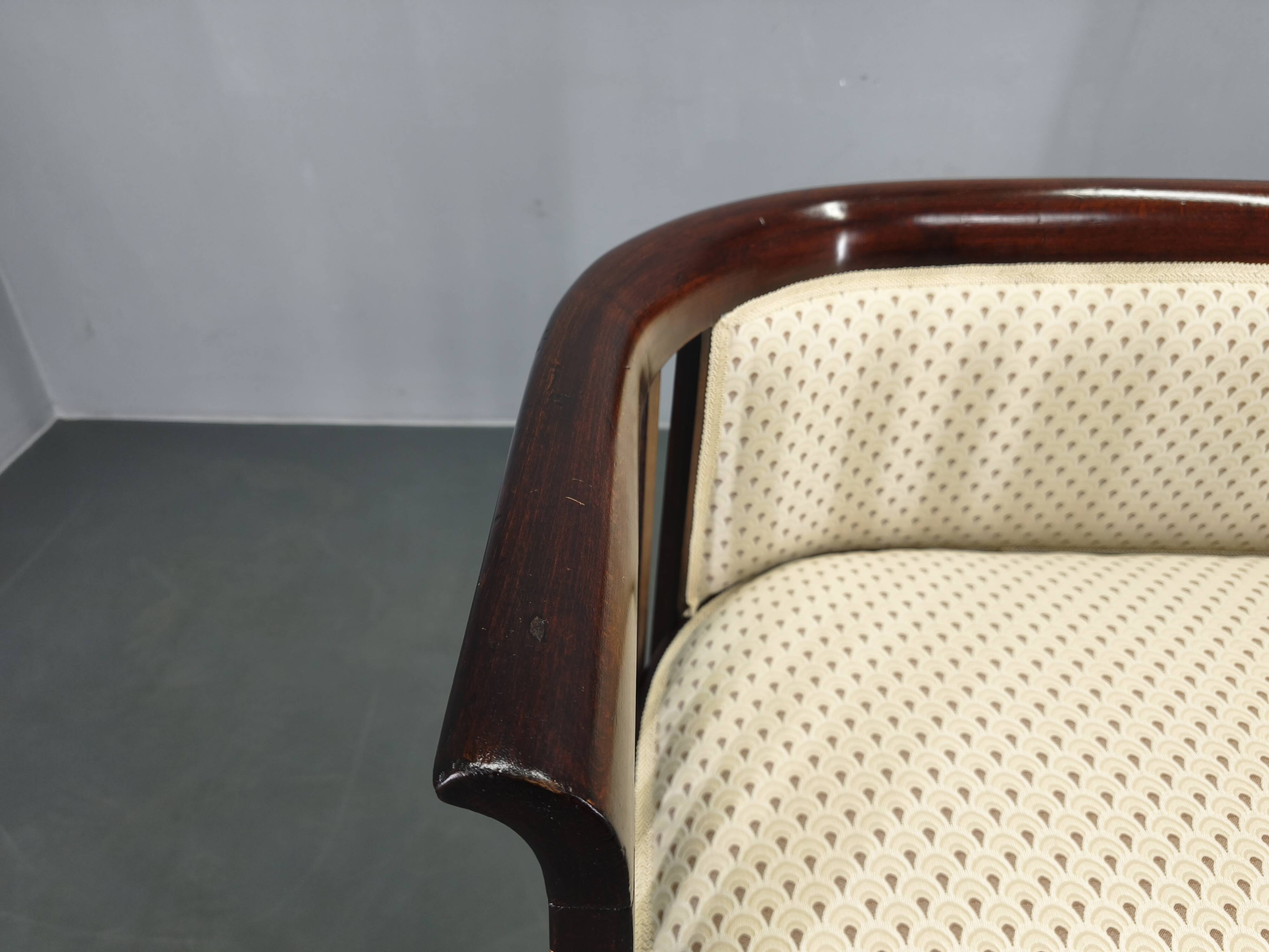 Josef Hoffmann Attributed Beech Sofa, Vienna Secession, 1920s