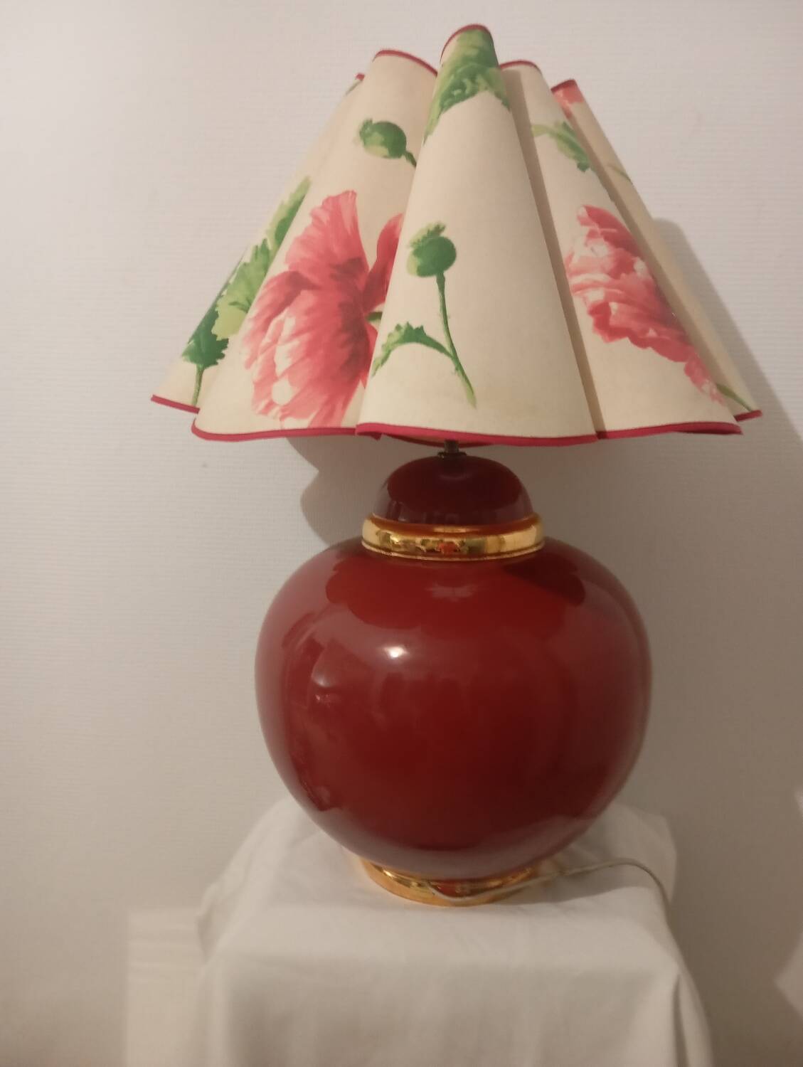 Lampe vintage avec pied rond