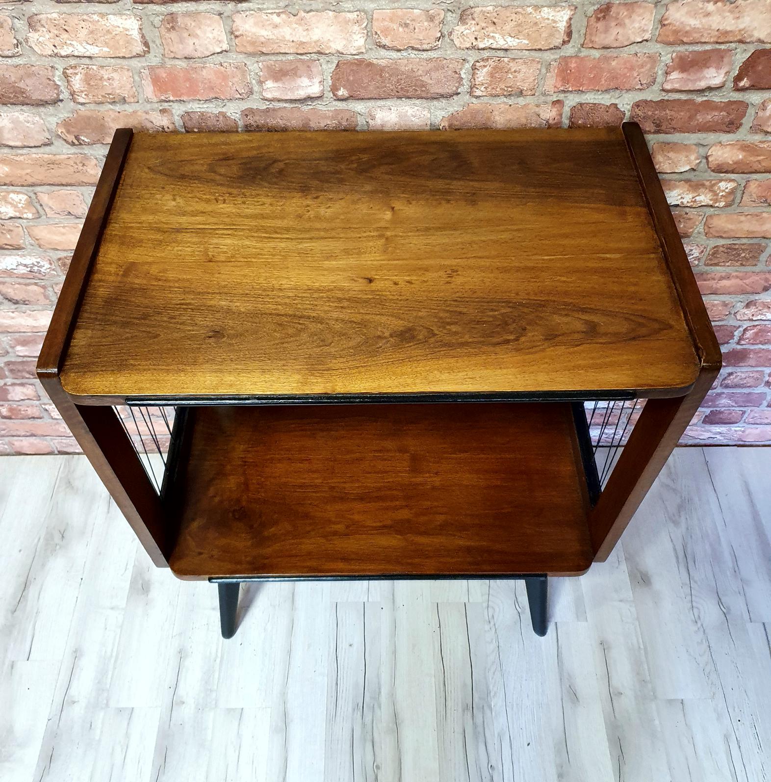 Renovated TV cabinet, type 600-204 with strands, PRL, 1960s