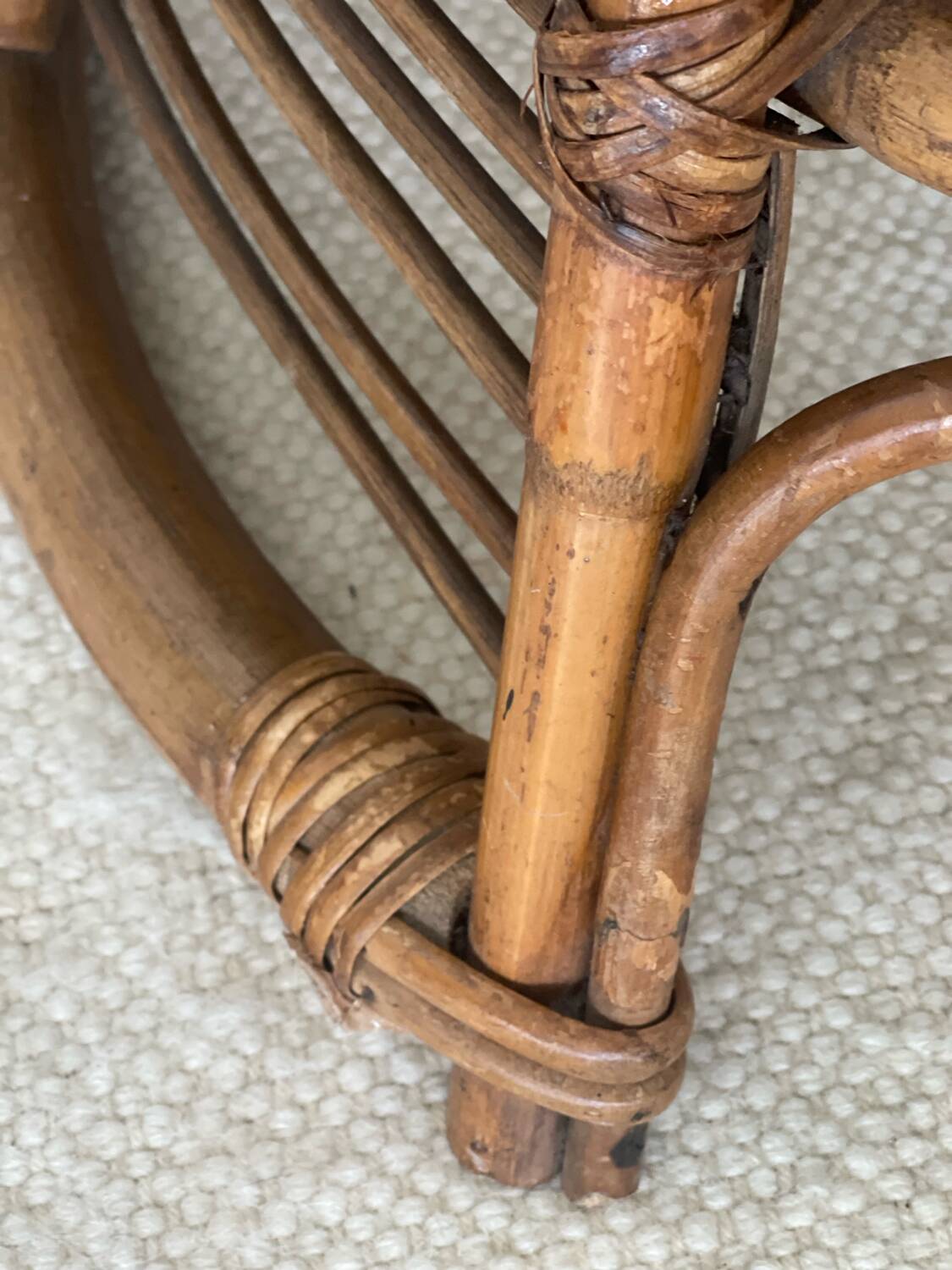 Rattan armchair 1960