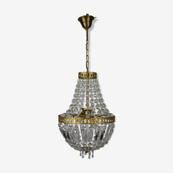 vintage glass stamped hot air balloon chandelier
