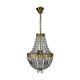 vintage glass stamped hot air balloon chandelier