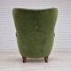 1960s, danish design, velour relax chair with footstool, original condition.