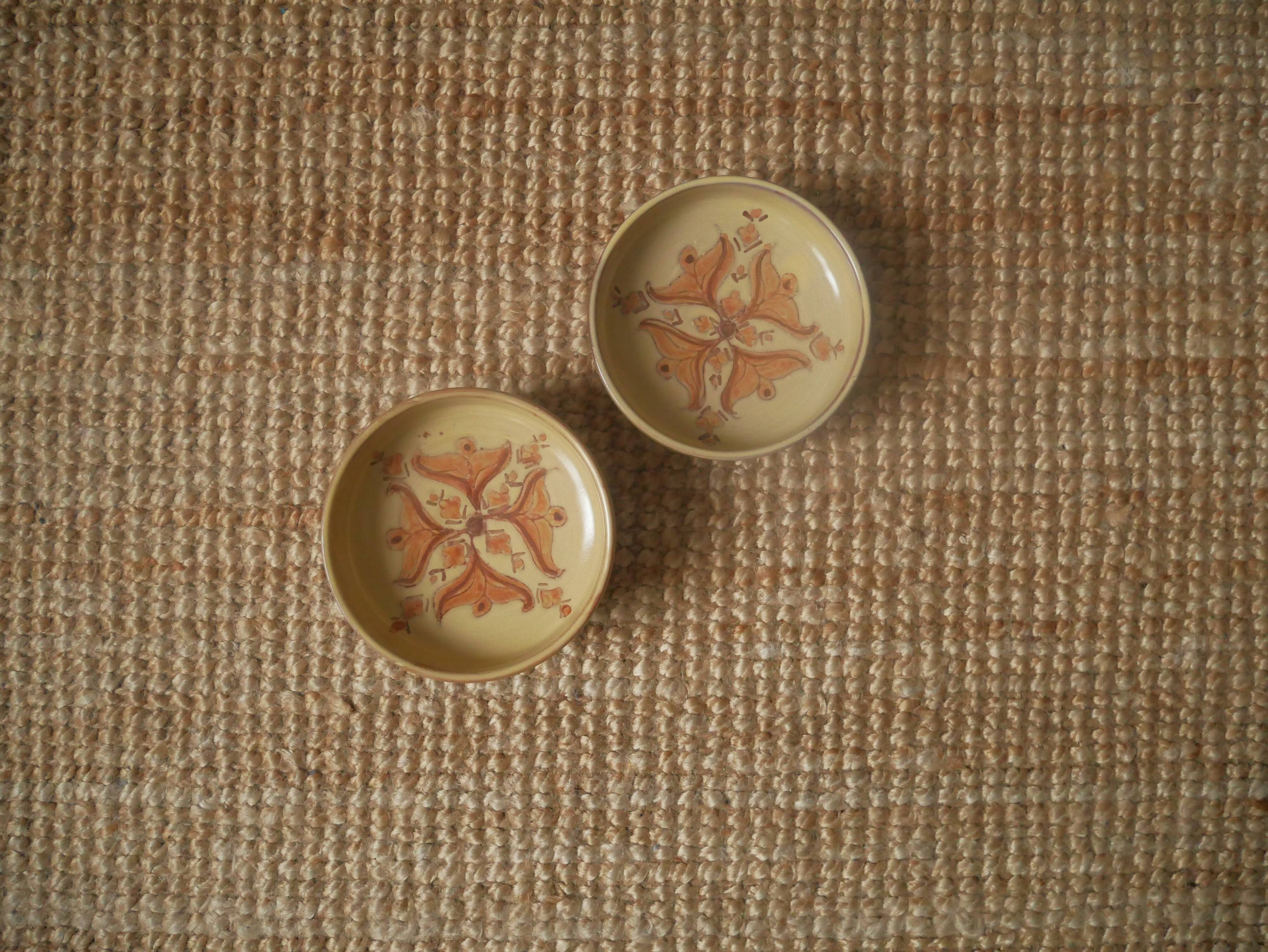 Coupelles décorative céramique artisanale décor ethnique poterie handmade campagne slow