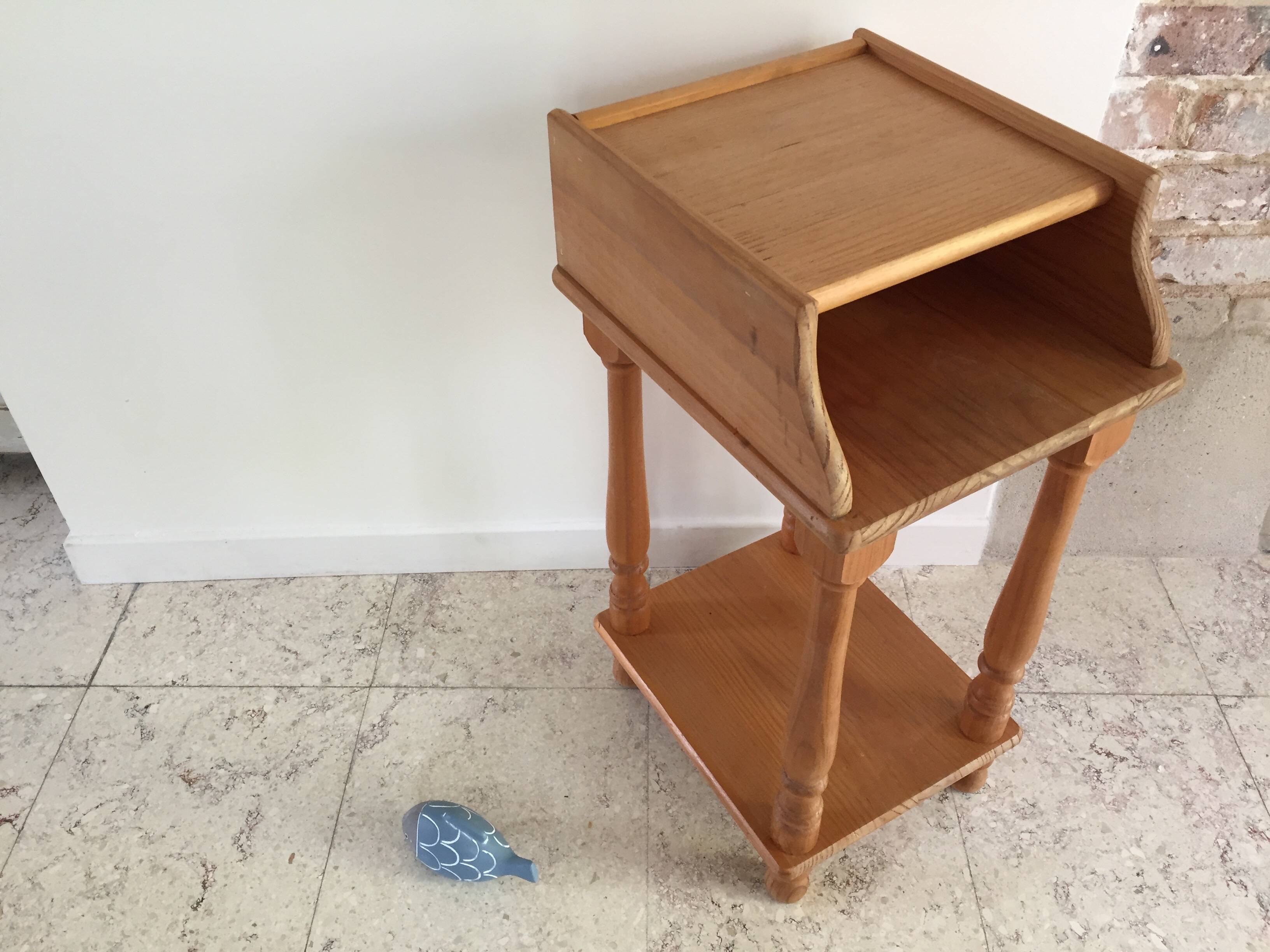 Small vintage bedside table