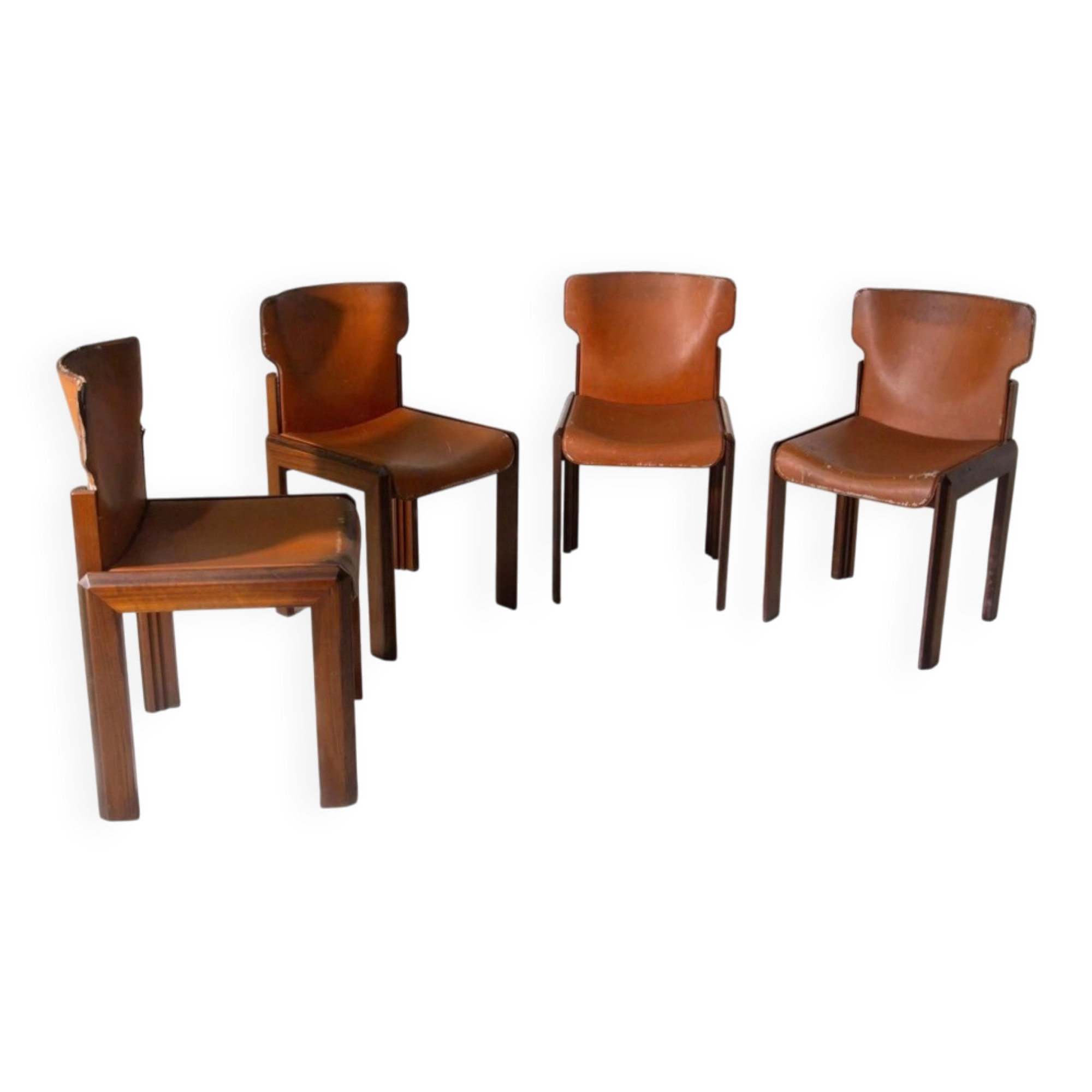 Set of 4 Paganini chairs — Luciano Frigerio for Frigerio di Desio, I