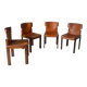 Set of 4 Paganini chairs — Luciano Frigerio for Frigerio di Desio, I