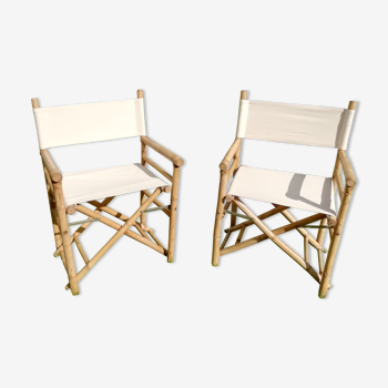 Fauteuils pliables en bambou