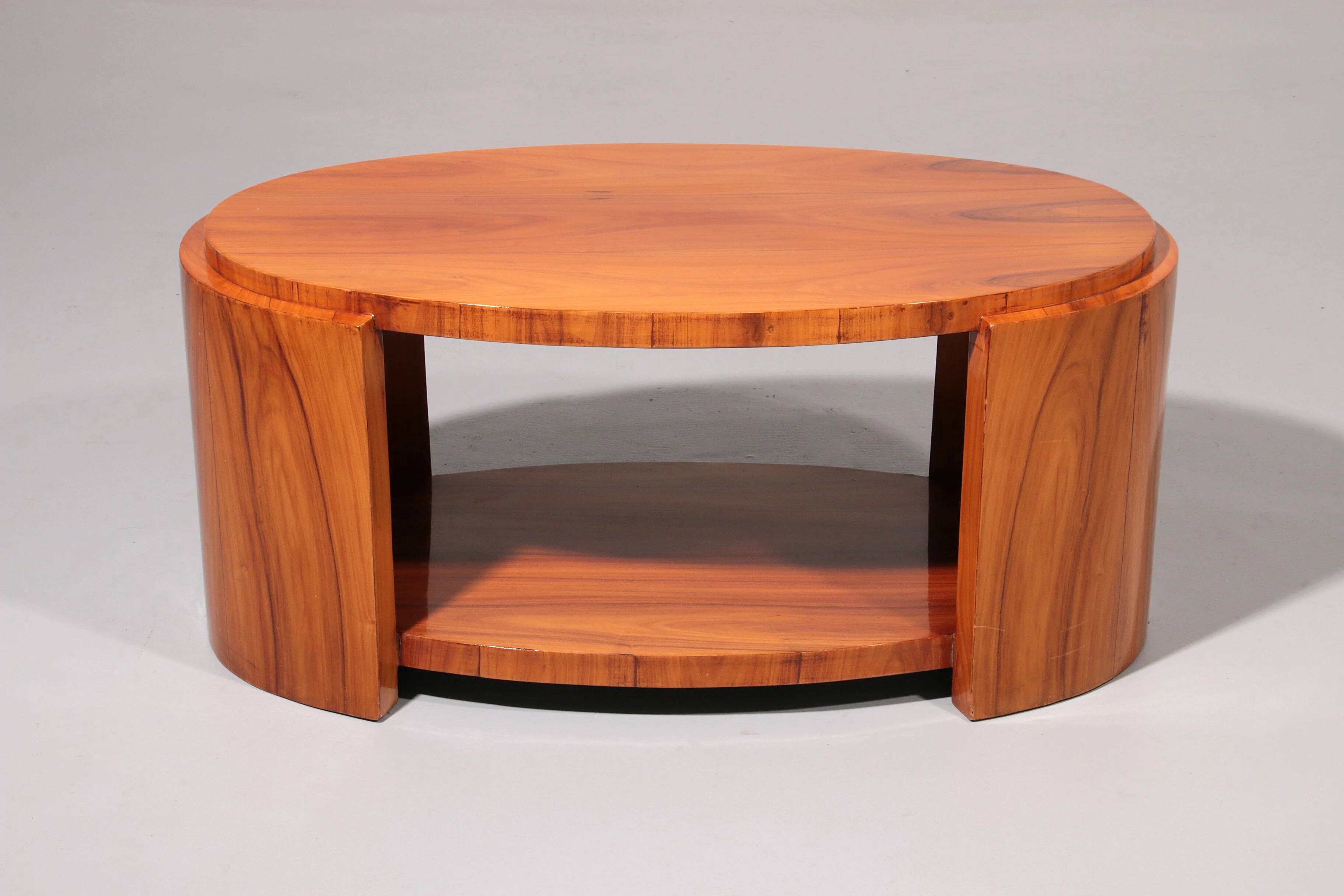 Art Deco French light-wood coffee table