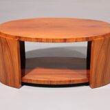 Art Deco French light-wood coffee table