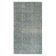 Tapis d'accent en laine turc bleu fait main vintage avec un design floral pour la décoration de la maison et du bureau.