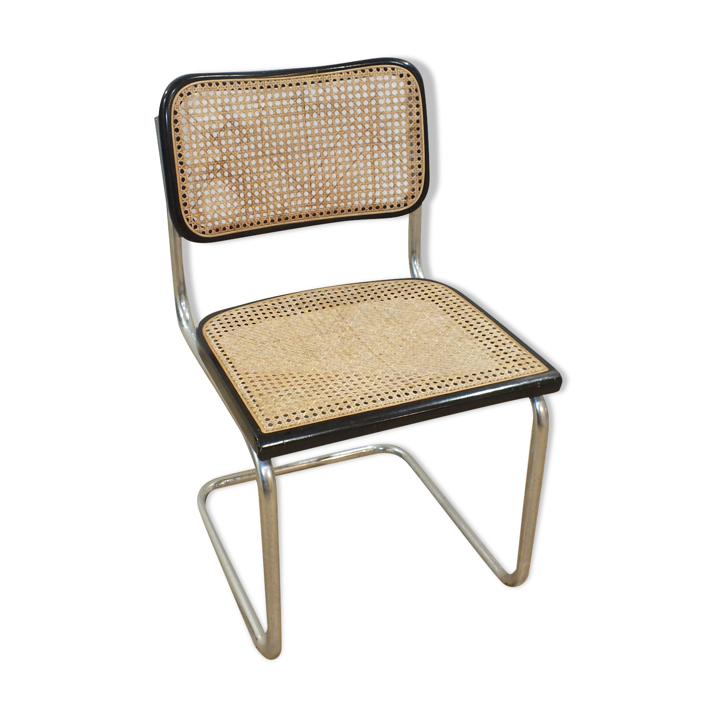 Cesca B32 black chair by Marcel Breuer