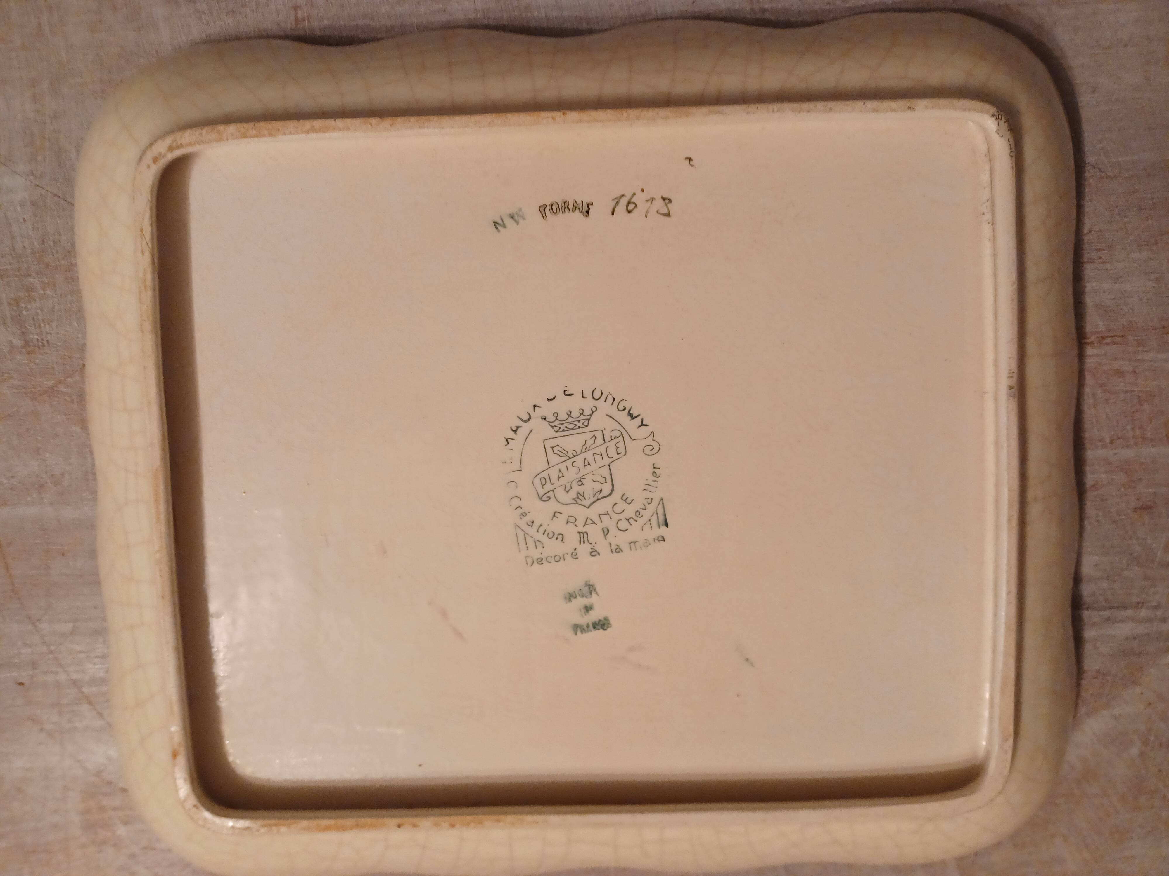 Longwy enamel dish