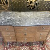 Restored Oak effect Transition style chest of drawers