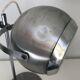 Vintage lamp 1960 table eyeball brushed steel Aluminor - 34 cm
