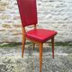 Chairs in red skaï