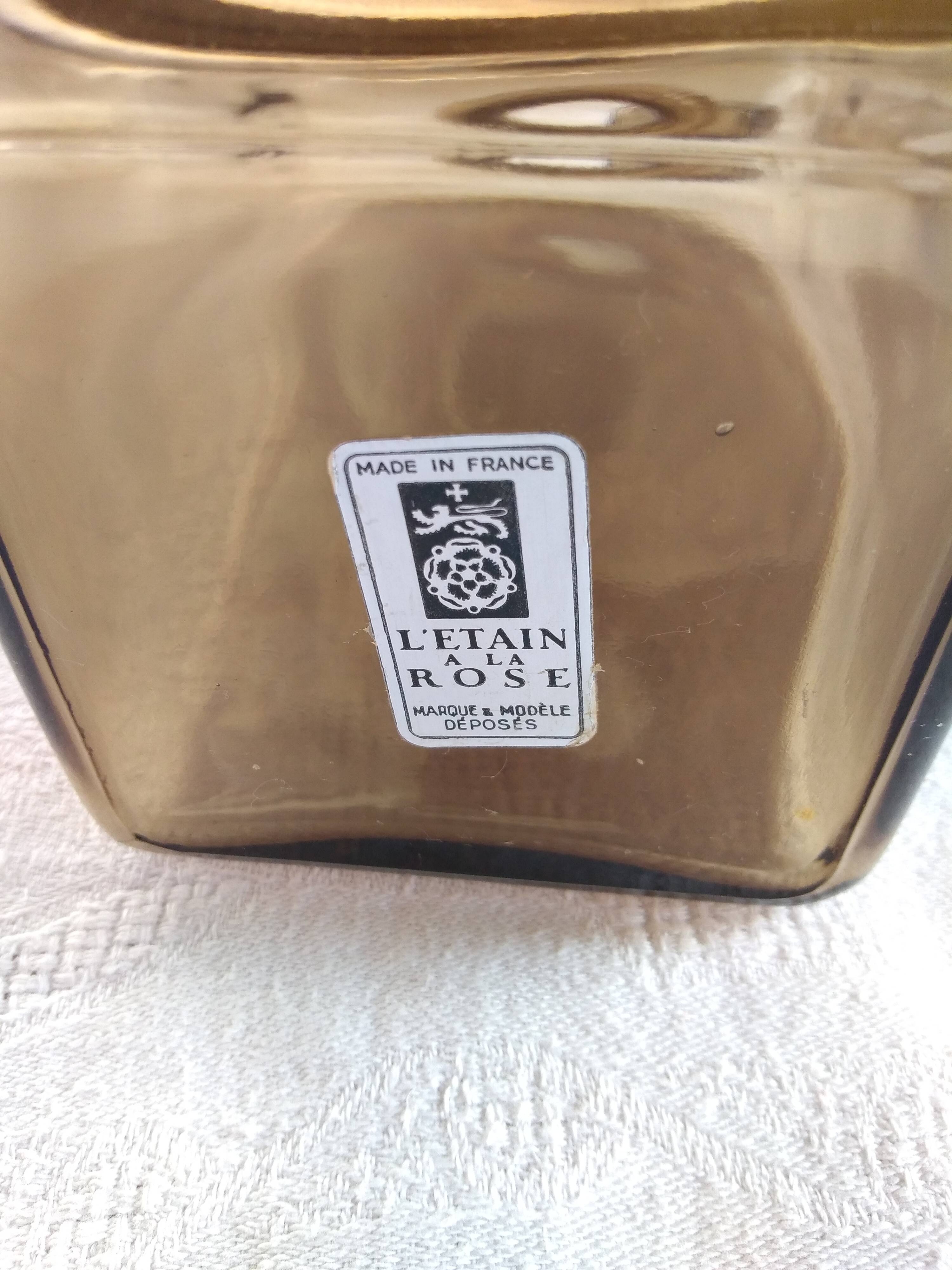 Smoked glass whiskey decanter