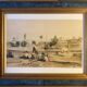 Orientalist engraving, view of the Shereef Bey Palace in Cairo, 20th century