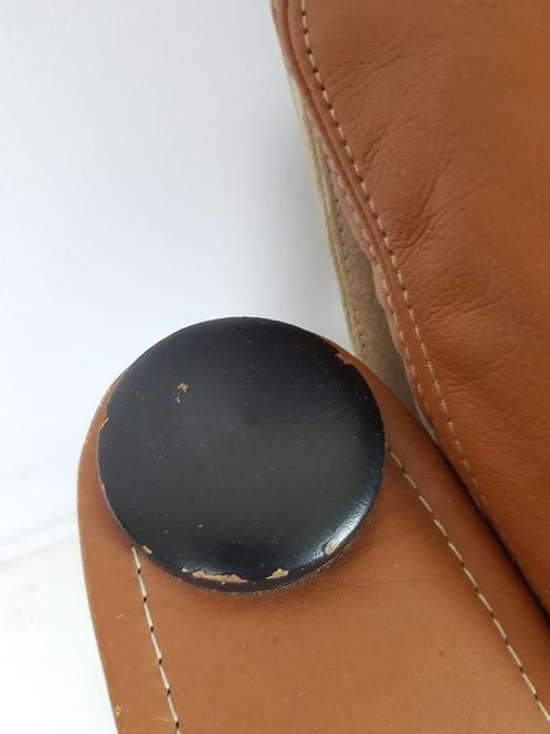 Danish suede leather armchair