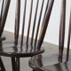 Set of 4 vintage spindle design chairs in wood by De Ster Gelderland.