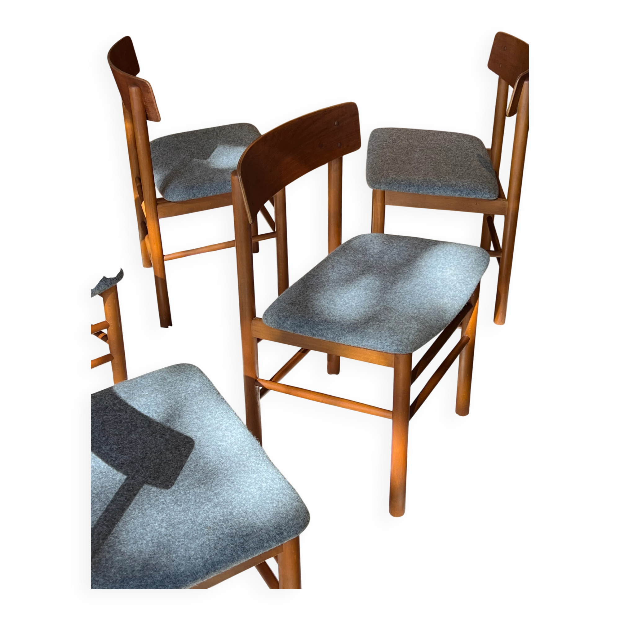 Chaise scandinave vintage en teck « Kirsa »