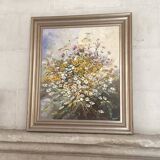 Tableau bouquet de fleurs champêtre