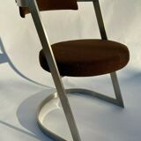 1970 stainless steel chair chrome style treck