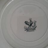 6 Flat asiiettes, Muguet decors.