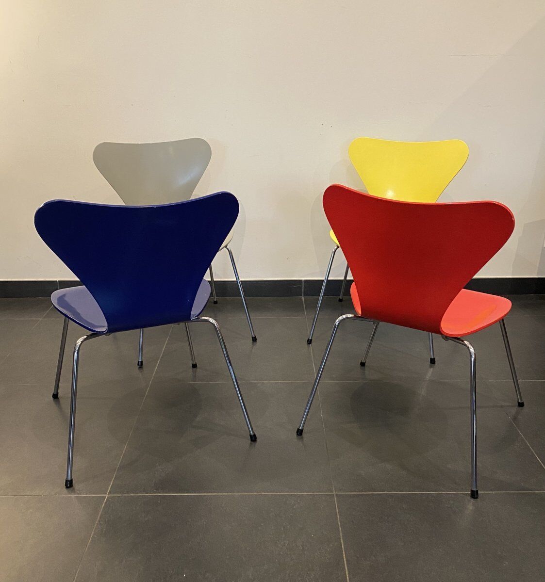 Set of 4 Chairs Arne Jacobsen for Fritz Hansen