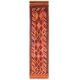 Vintage Turkish Oushak Handmade Wool Cotton Red Runner 91x368