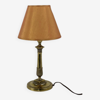 Brass candle holder lamp