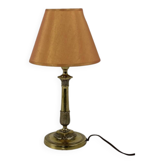 Brass candle holder lamp