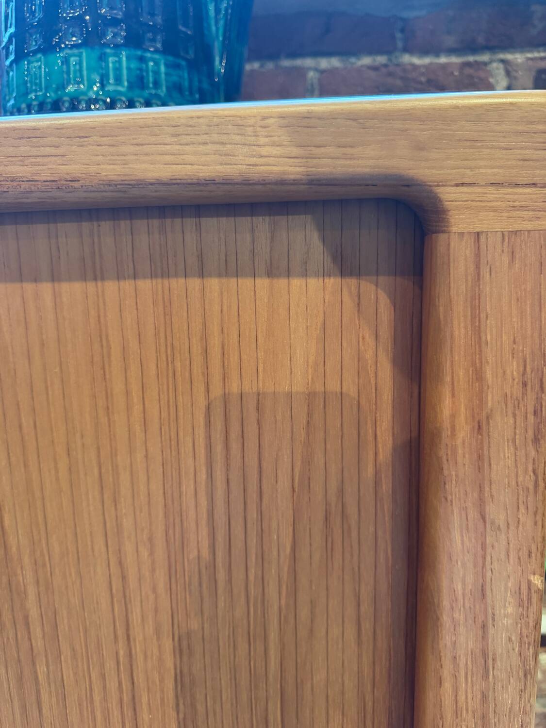 1960s Danish teak vintage buffet with sliding doors and drawers – Mid-Century Modern
