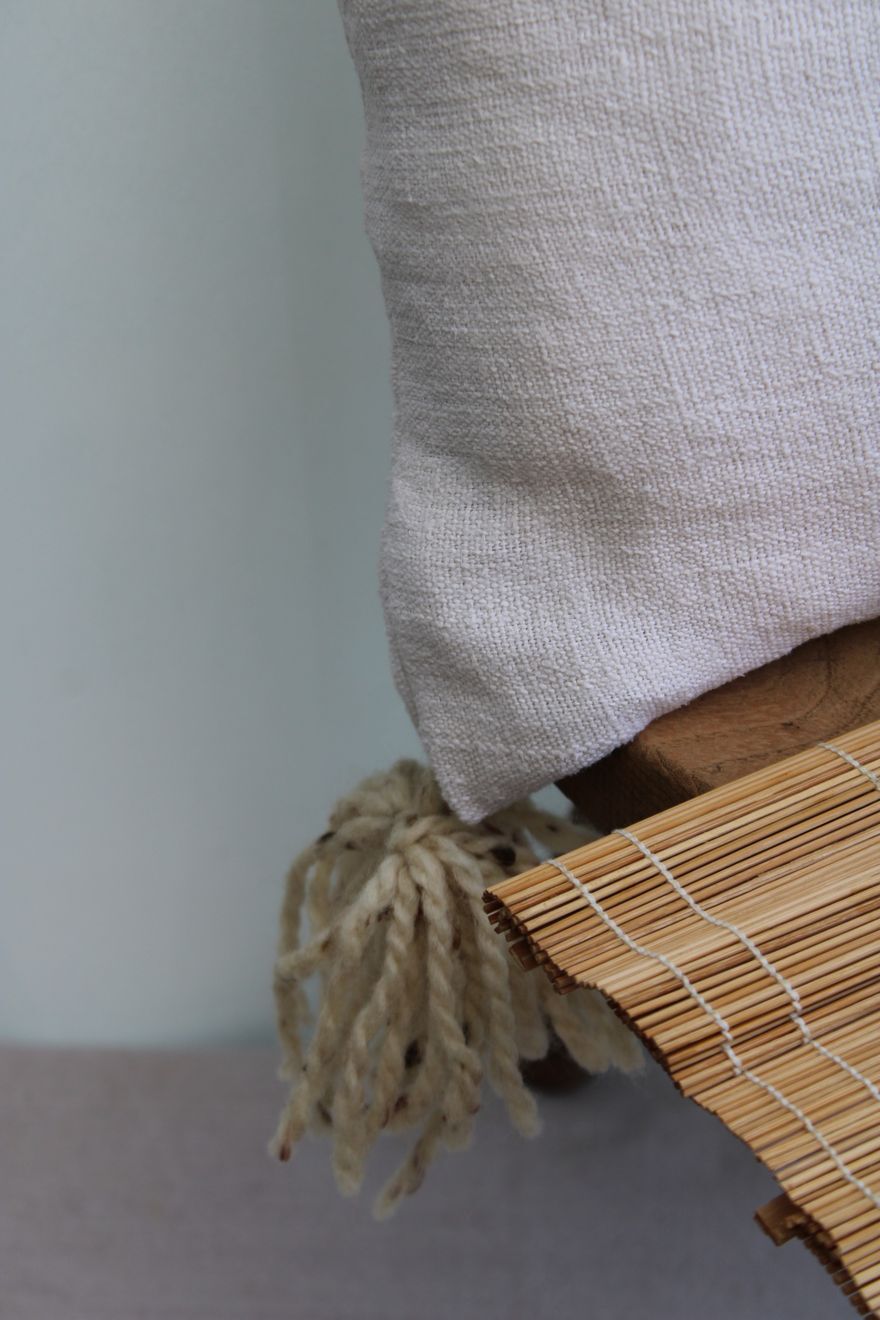 Linen and cotton cushion