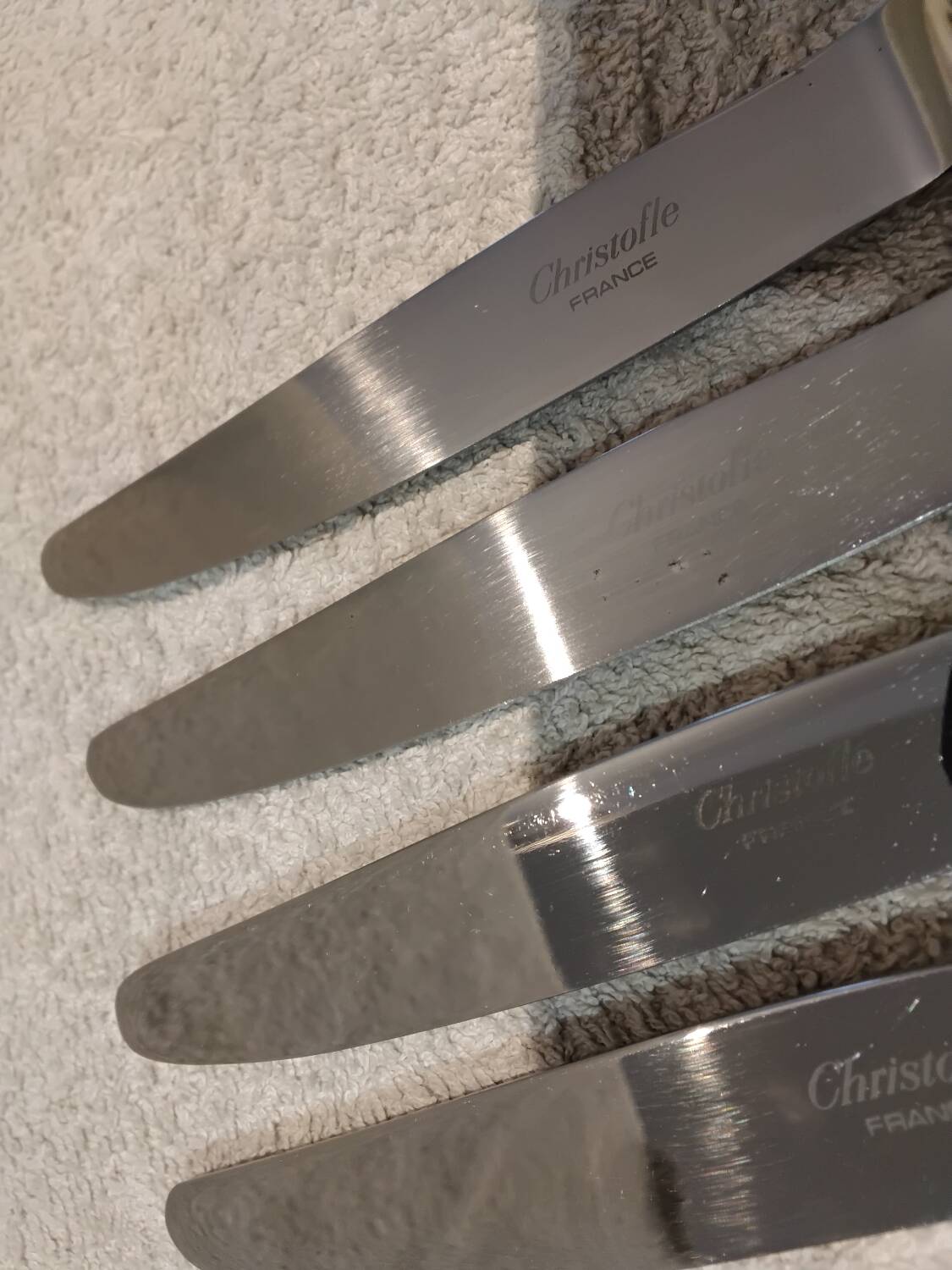 12 silver-plated dessert knives by Christofle Villeroy LXIV