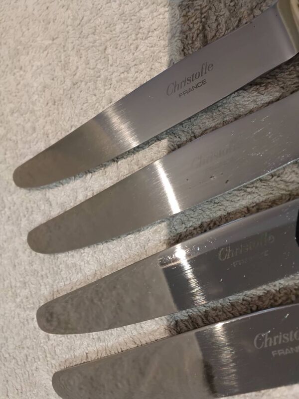 12 couteaux à dessert métal argenté orfèvre Christofle Villeroy LXIV