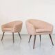 Vintage Pink Shell Armchairs “Fabian”, Lubuskie Fabryki Mebli, Poland, 1970