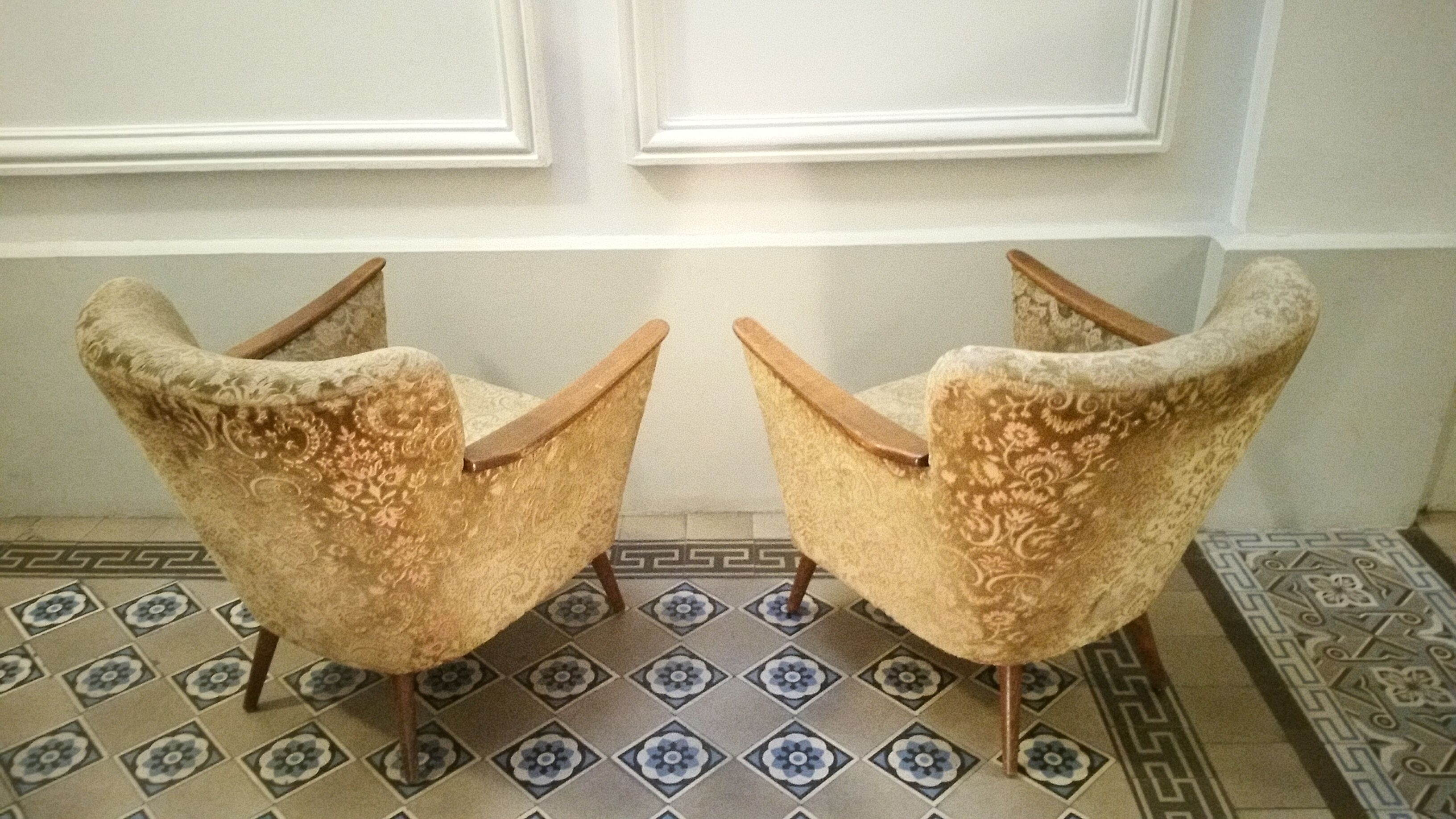 Pair of chairs 50s 60s