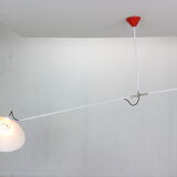 J.J.J. Hoogervorst Red Counter Balance Ceiling Lamp by Anvia Holland, 1950