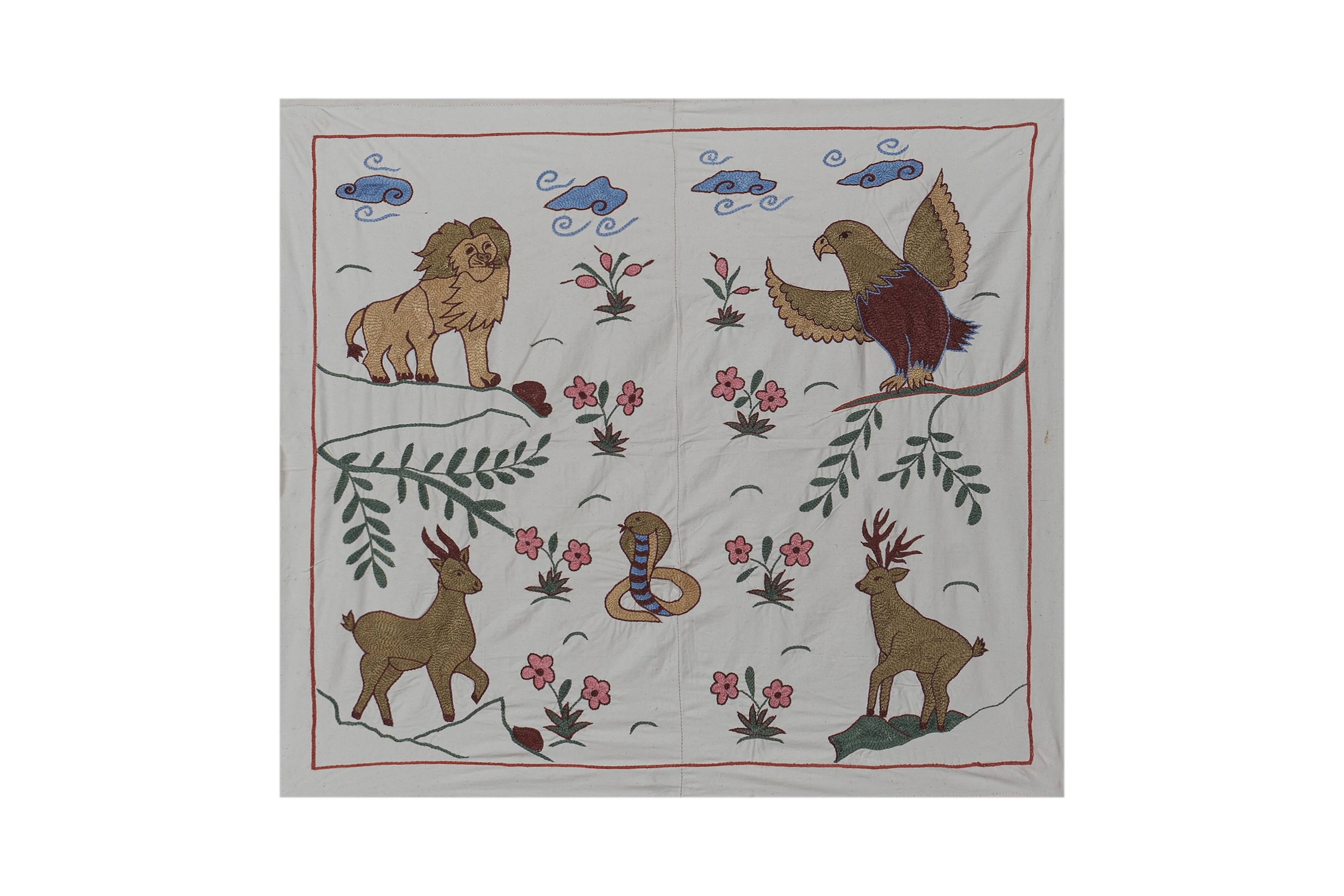 Tapis noué à la main, tapis turc vintage 88x98 cm