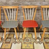 Set of 4 chairs with bars 1960