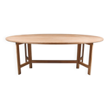 Table à manger en pin cérusé. Ollé Pira. Suède années 1960