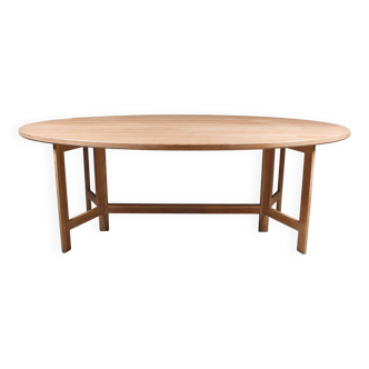 Table à manger en pin cérusé. Ollé Pira. Suède années 1960