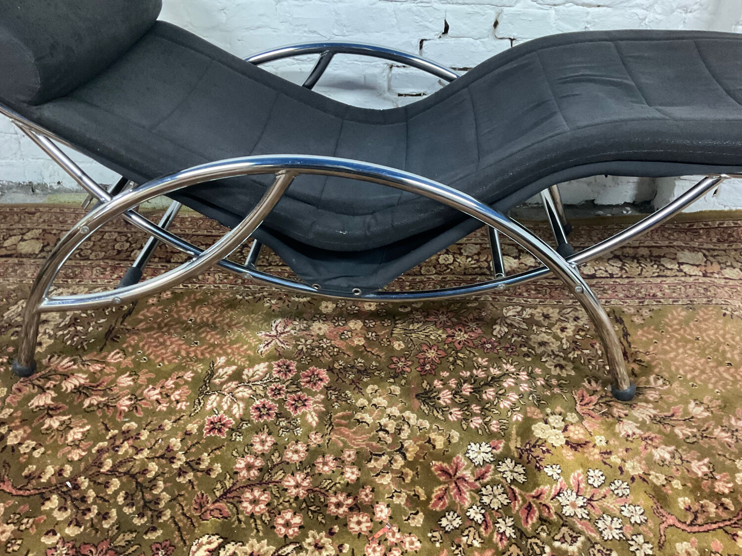 Fauteuil lounge à bascule dès années 70-80
